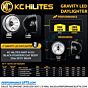 KC HiLiTES Daylighter Gravity LED G6 Pair Pack Black Spot Beam # 651