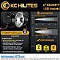 KC HiLiTES Gravity LED 6" Daylighter Upgrade - Spot Beam # 42134