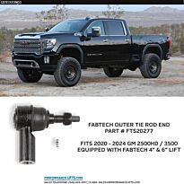 Fabtech Chevrolet and GMC 2500HD / 3500 Heavy Duty Outer Tie Rod End # FTS20277