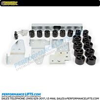 PA 2017 - 2019 Chevrolet Colorado & GMC Canyon 2" Body Lift Kit # PA10332