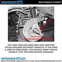 Doetsch Tech Ram 1500 2wd Lift Spindles # 582021