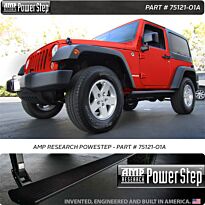 AMP Research 2007-2013 Jeep Wrangler 2-Door Powerstep # 75121-01A
