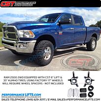 CST Ram 2500 2wd 5.5" to 6.0" Lift System