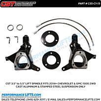 CST 2014+ Silverado & Sierra 3.5" to 5.5" Lift Spindle # CSS-C1-13