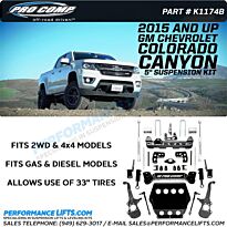 Pro Comp 2015+ Colorado & Canyon 5" Lift Kit # K1174B
