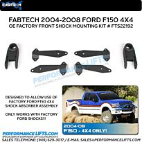 Fabtech 2004-2008 Ford F150 Front Shock Mount # FTS22192
