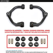 Fabtech Replacement Bushing Kit # FTS98019. Fits 2011 - 2019 GM 2500HD/3500 Upper Control Arms 2009+ Ram 1500 Rear Link Arms
