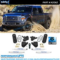 Fabtech 2008-2010 Ford SuperDuty 6" Suspension Lift - 2wd Only # K2062