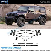 Fabtech 2018+ Jeep Wrangler JL 3" Trail System with Stealth Series Shocks # K4117M 