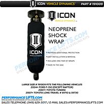 ICON Neoprene Coilover Shock Wrap - Large Size # 191009