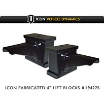 Icon Fabricated Steel 4" Lift Block Ford F250 & F350 SuperDuty