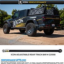 ICON 2020+ Jeep Gladiator JT Adjustable Rear Track Bar # 22068