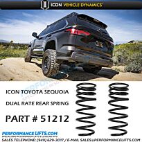 ICON 2023+ Toyota Sequoia Dual Rate Rear Coil Springs # 51212