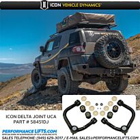ICON Toyota FJ Cruiser Upper Arm Kit with Delta Joints # 58451DJ