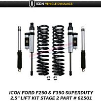 ICON 2005+ Ford SuperDuty F250 & F350 2.5" Stage 2 Kit # 62501