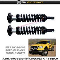 Ford 4wd F150 Equipped with Icon 91000 Coilovers