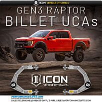 ICON 2021 - 2023 Ford Raptor Billet Aluminum Delta Joint Pro Upper Arms # 98564DJ