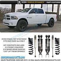 ICON Dodge Ram 1500 4x4 Stage 2 Kit # 213002
