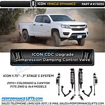 ICON 2015+ Colorado & Canyon Stage 5 Lift System # K73055