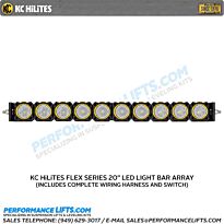 KC HiLiTES Flex Series Combo Beam Array 20" Bar # 274 Side View