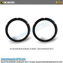 KC HiLiTES Flex Series Bezel - Black Pair Pack # 30551