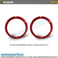 KC HiLiTES Flex Series Bezel Rigns - Red Pair Pack # 30554
