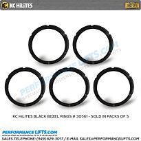 KC HiLiTES Flex Series Bezel Rigns - Black 5 Pack # 30561