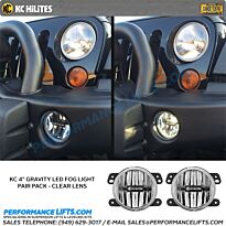 KC HiLiTES 2007-2009 Jeep JK Gravity LED Fog Light Kit - Clear # 494