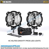 KC HiLiTES Gravity PRO6 LED Pair Pack Driving Beam # 91303