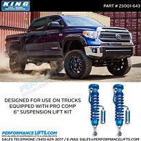 King Racing Shocks 2007+ Toyota Tundra Front Coilover Kit # 25001-643