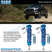 King Racing Shocks 2007+ Toyota Tundra Front Coilover Kit # 25001-143
