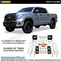 Performance Accessories 2007+ Toyota Tundra Leveling Kit # TL229PA