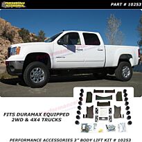 Dodge Pickup Rear Bumper Brackets For 3 Lift 3 Body Lift Kit PA60023 Made in America fits 1994 to 2001 Performance Accessories 