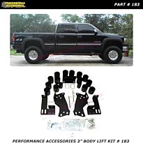 PA 2001-2002 2500HD 3" Body Lift Kit # 183