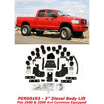 PA 2007-2009 Dodge Ram Diesel 3" Body Lift