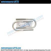 Performance Lifts U-Bolt Kit - Round Bend 3.50" Wide x 11.5" Long # RB916350115