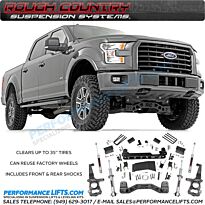 Rough Country 2015+ Ford F150 4x4 4" Lift Kit # 55531