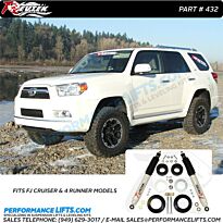 Revtek Toyota FJ Cruiser & 4 Runner 3" Lift Kit # 432