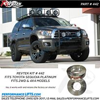 Revtek 2008-2019 Toyota Sequoia Platinum 2" Lift # 442