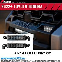 Rigid 2022+ Toyota Tundra 6" SR White Fog Light Kit # 37202