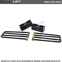 ReadyLift Silverado & Sierra 1500 2.25" Block & U-Bolt Kit # 66-3002