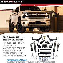 ReadyLIFT 2019+ 6'' Big Lift Kit Silverado & Sierra 1500 # 44-3960