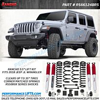 Rancho 2018+ Jeep Wrangler JL Unlimited 3.5" Lift System # RS66124BR5