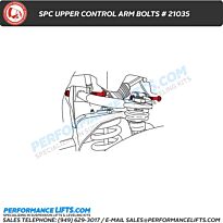 SPC Nissan Upper Control Arm Bolt Kit # 21035