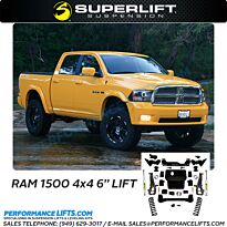 Superlift 2012-2018 Dodge Ram 4x4 4" Lift # K120