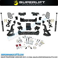 Superlift K255 6" Lift Kit fits 2020+ GM 2500HD / 3500 Silverado & Sierra trucks.