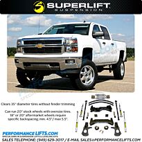 Superlift 8" Lift - 2014+ Silverado & Sierra 1500 2wd