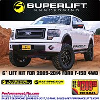 Superlift 2009-2014 Ford F150 4x4 6" Lift # K179
