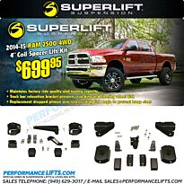 Superlift 2014-2015 Ram 2500 4x4 4" Lift # K970