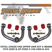 Total Chaos 2009+ Ford F150 Upper Control Arm Kit # 80509